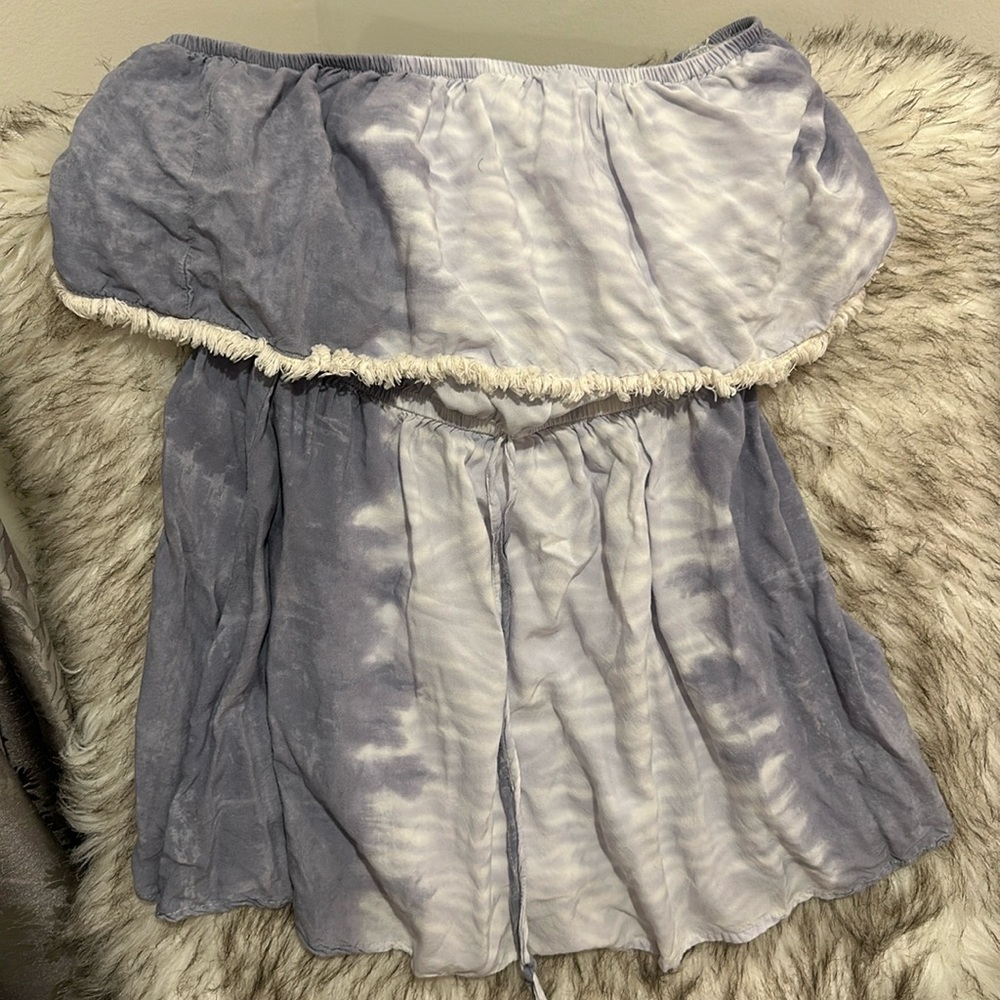 Tie dye beach coverup super cute short sleeveless
